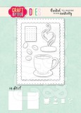 Craft&You ATC Frame with Cup of Coffee Dies